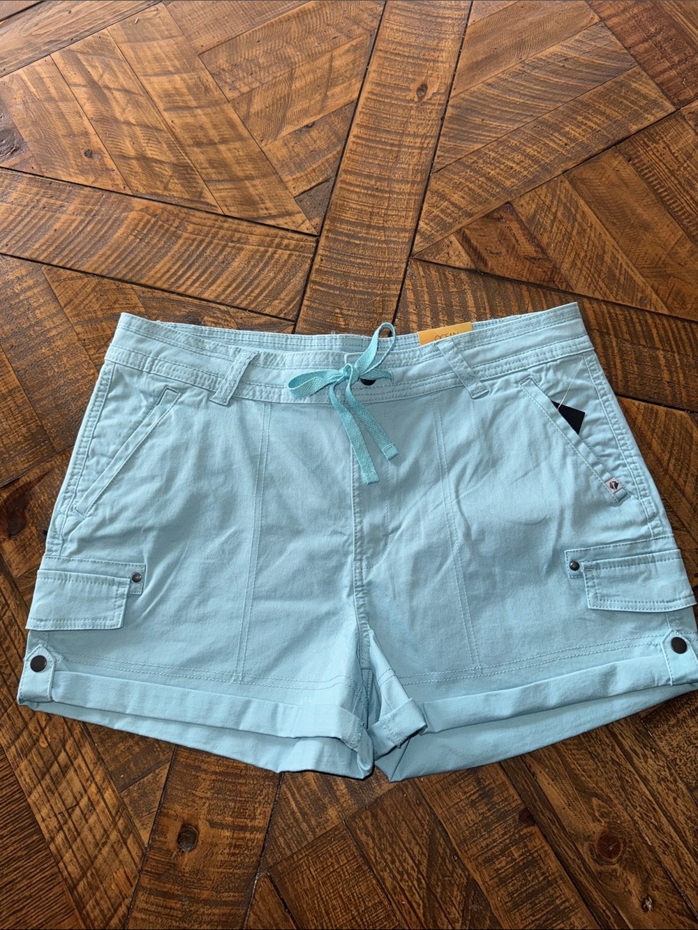 Women's SageGreen Cargo Drawstring Shorts NWT